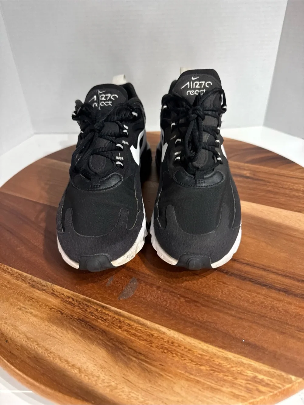 Nike Air Max 270 React Black White Women’s Size 7.5